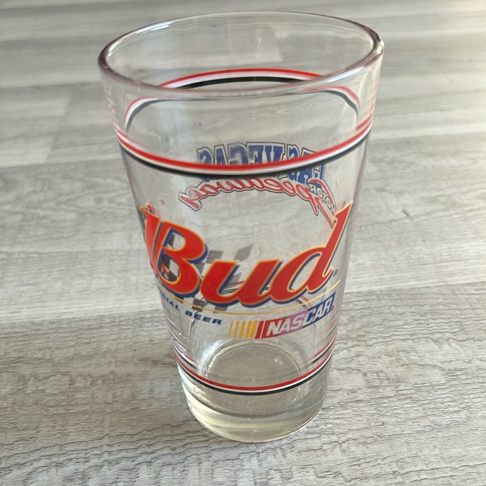 Bud Official Beer NASCAR Glass Las Vegas Speedway